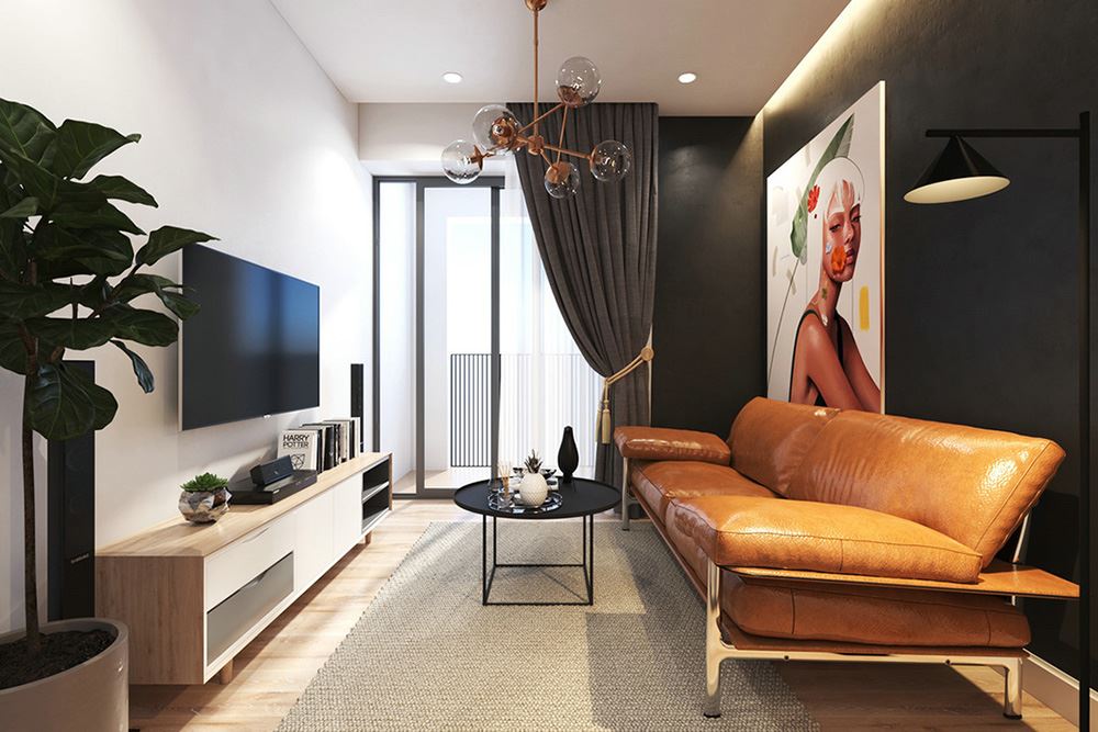 现代风格公寓装修设计效果图-万科金域中央公寓65平米