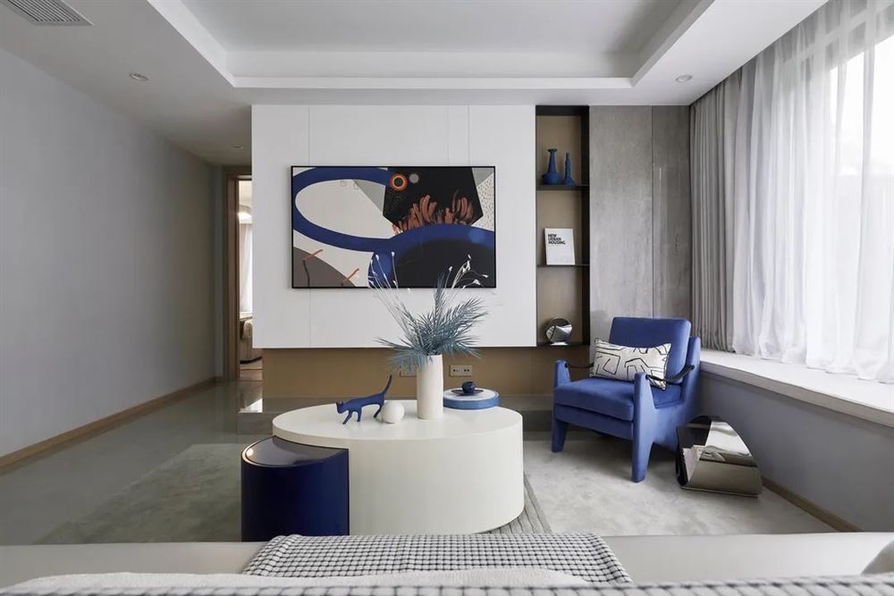 室内装修盛世盘龙101平米三居-现代简约风格室内设计家装案例