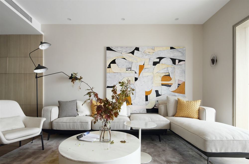 室内装修怡翠尊堤130平方米三居-现代简约风格室内设计家装案例