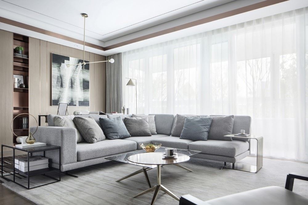 室内装修海骏达海伦堡138平米四居-现代轻奢风格室内设计家装案例