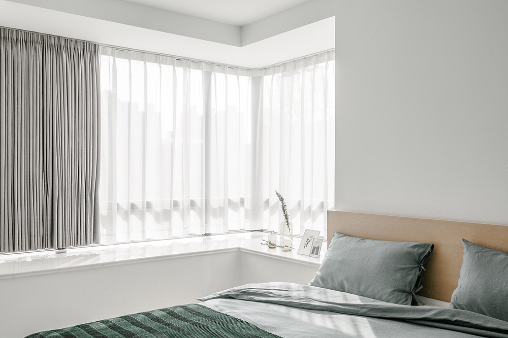 南宁莱茵湖畔二居99平米现代简约风格室内装修案例-卧室