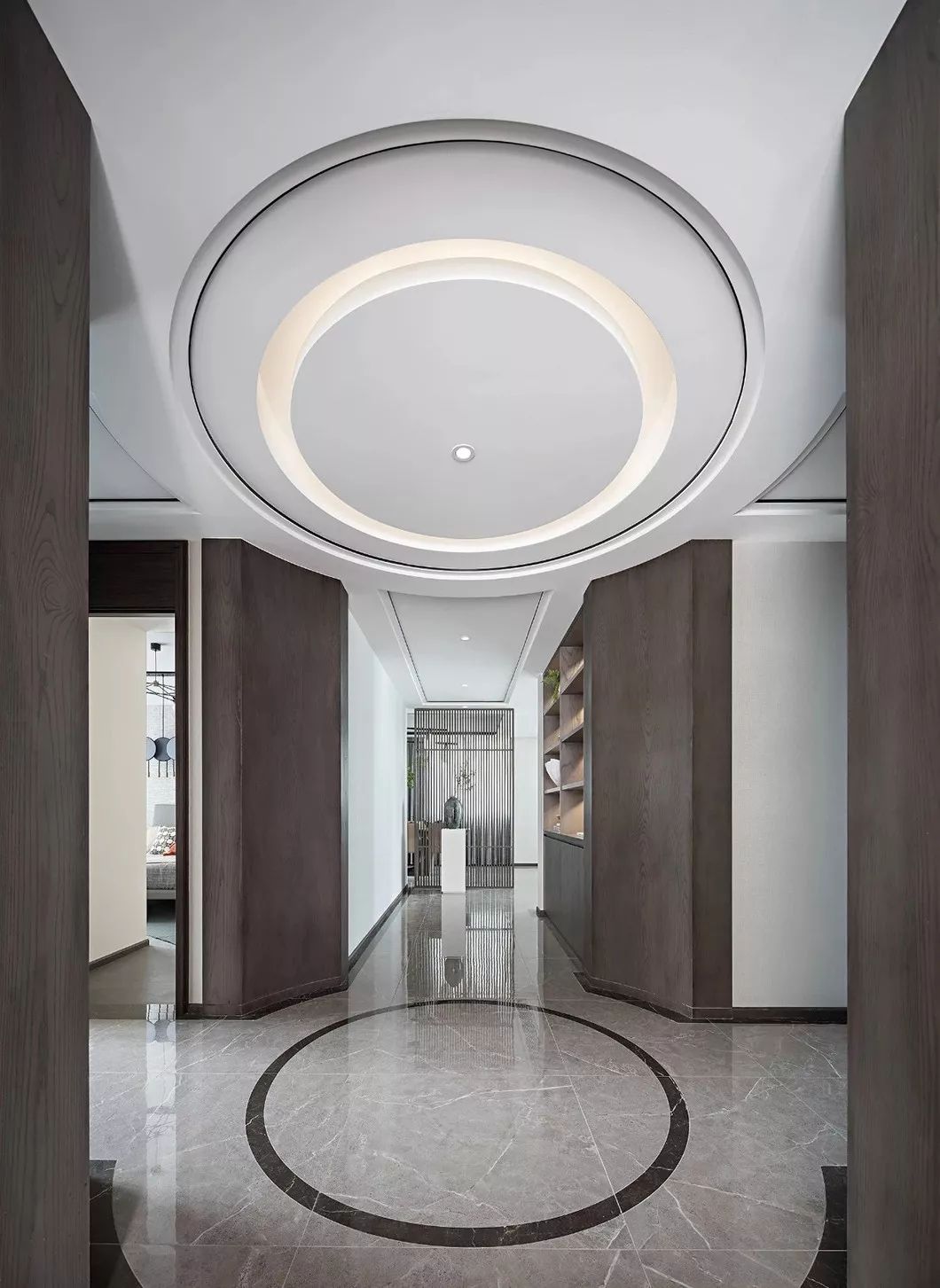 中式风格室内装修设计效果图-走廊