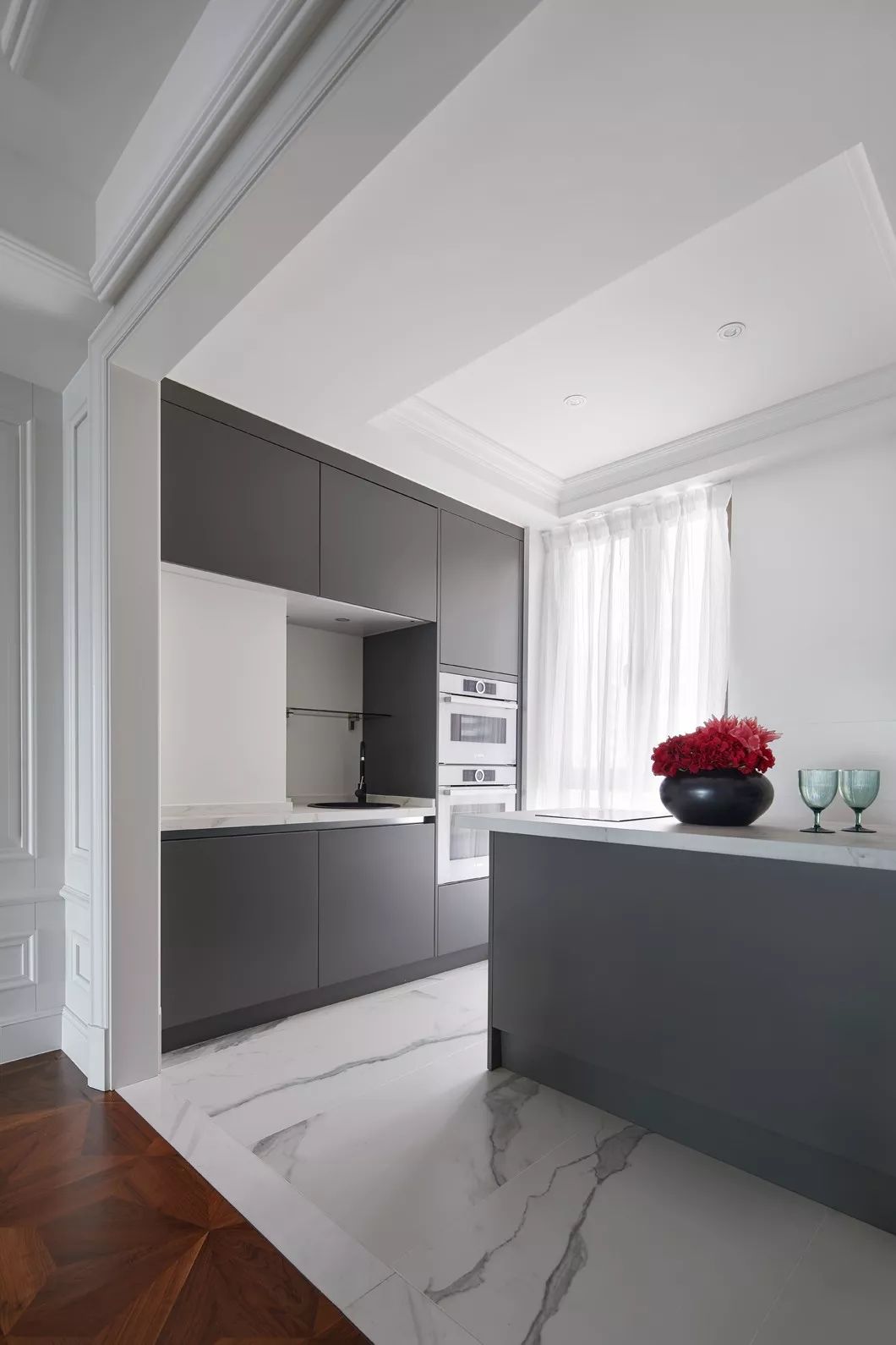 美式现代风格家装设计室内装修效果图-厨房