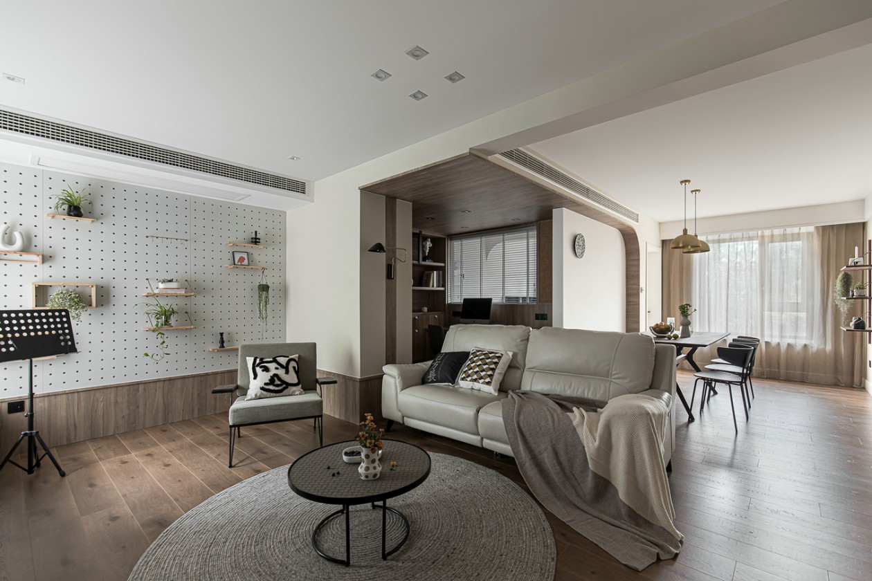 现代简约风格室内家装案例效果图客厅沙发