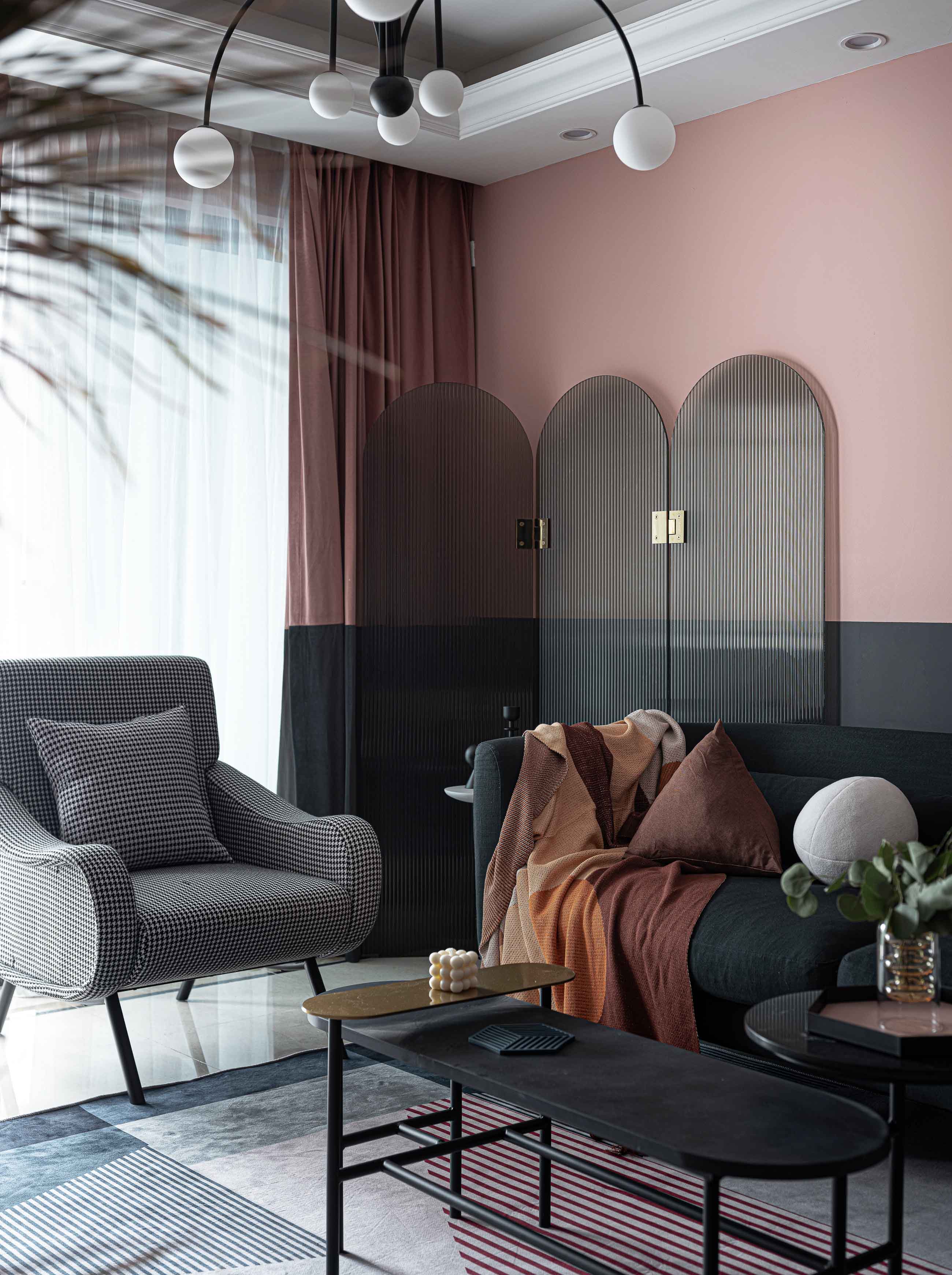 北欧风格室内家装案例效果图-客厅茶几