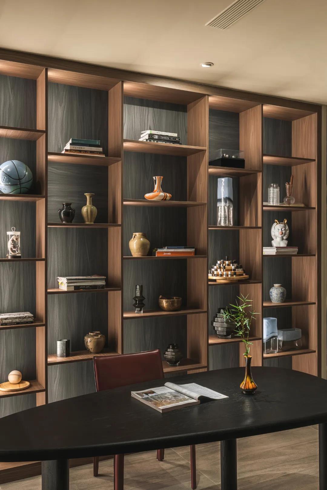 现代北欧风格室内家装案例效果图-书柜