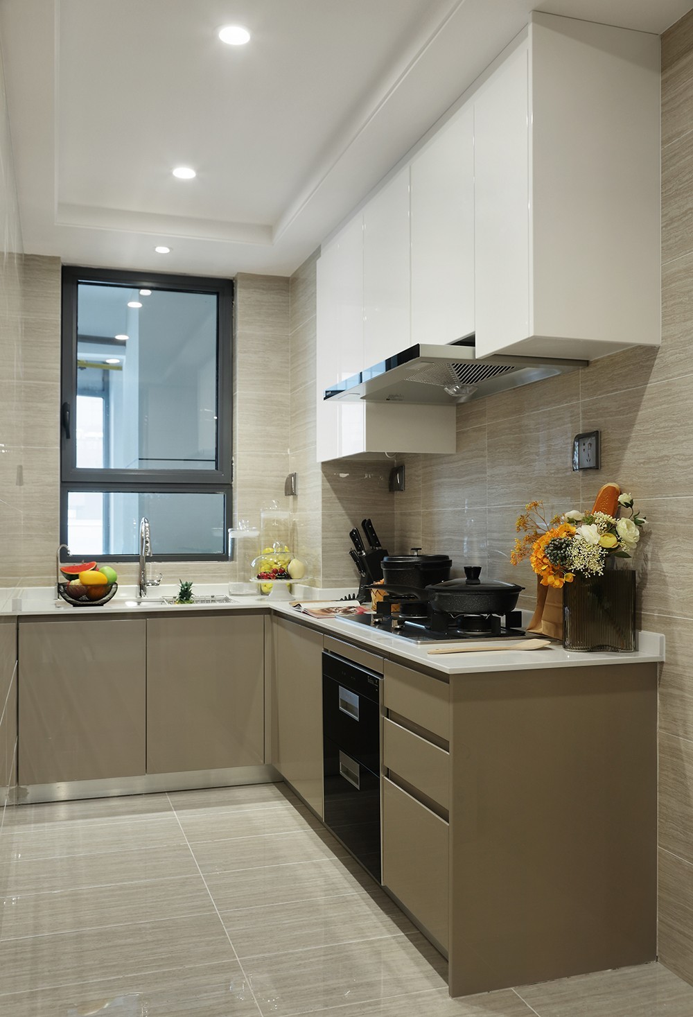 现代简约风格室内家装案例效果图-厨房