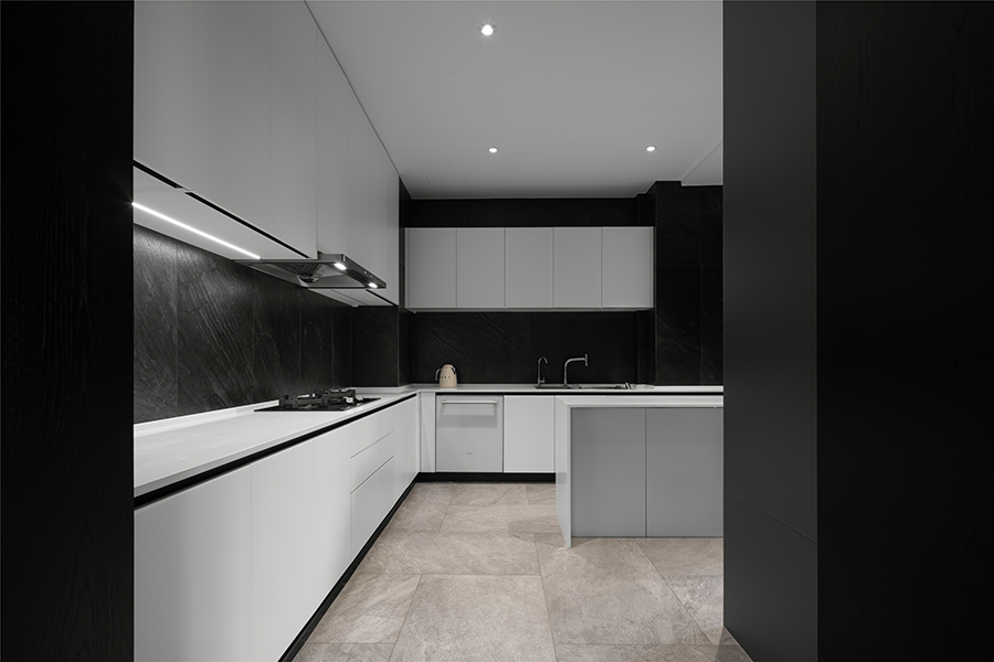 现代极简风格室内家装案例效果图-厨房
