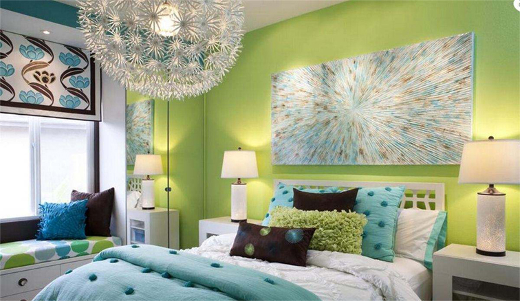 卧室装修设计绿色清新