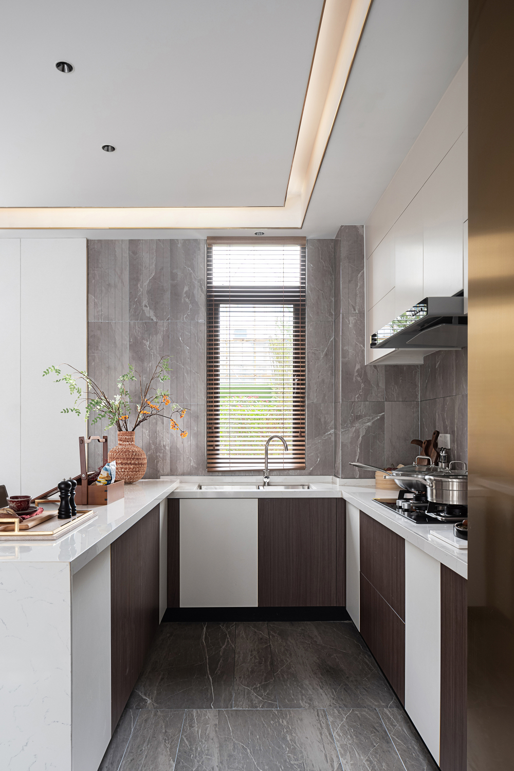 新中式混搭风格室内设计家装案例-厨房