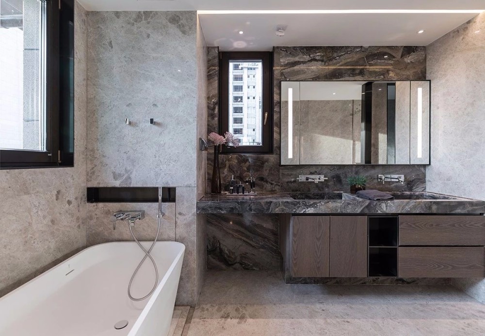 现代轻奢风格室内设计家装案例-卫生间