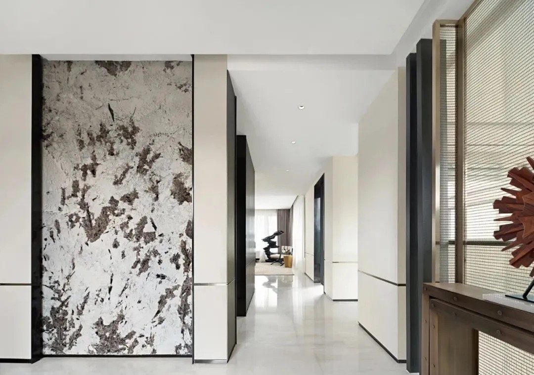 现代轻奢风格别墅室内设计家装案例-走廊