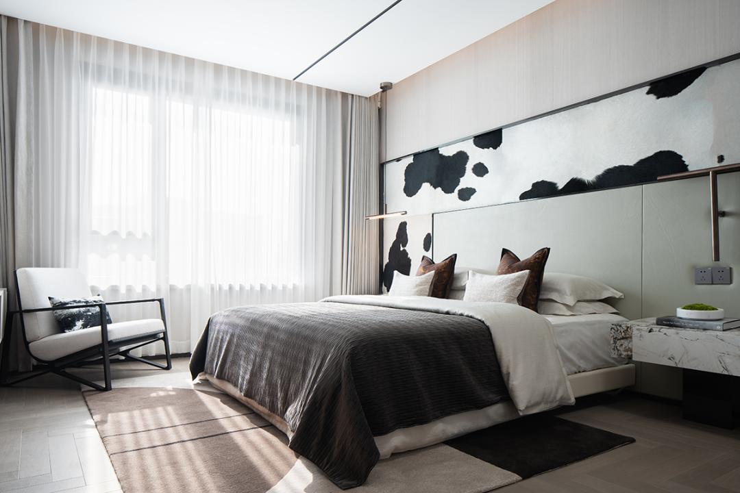 现代简约黑白灰风格室内设计家装案例-卧室