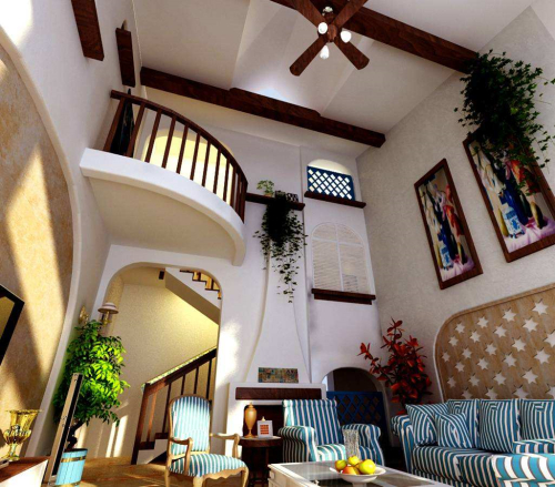 别墅装修风格设计地中海风格的色彩